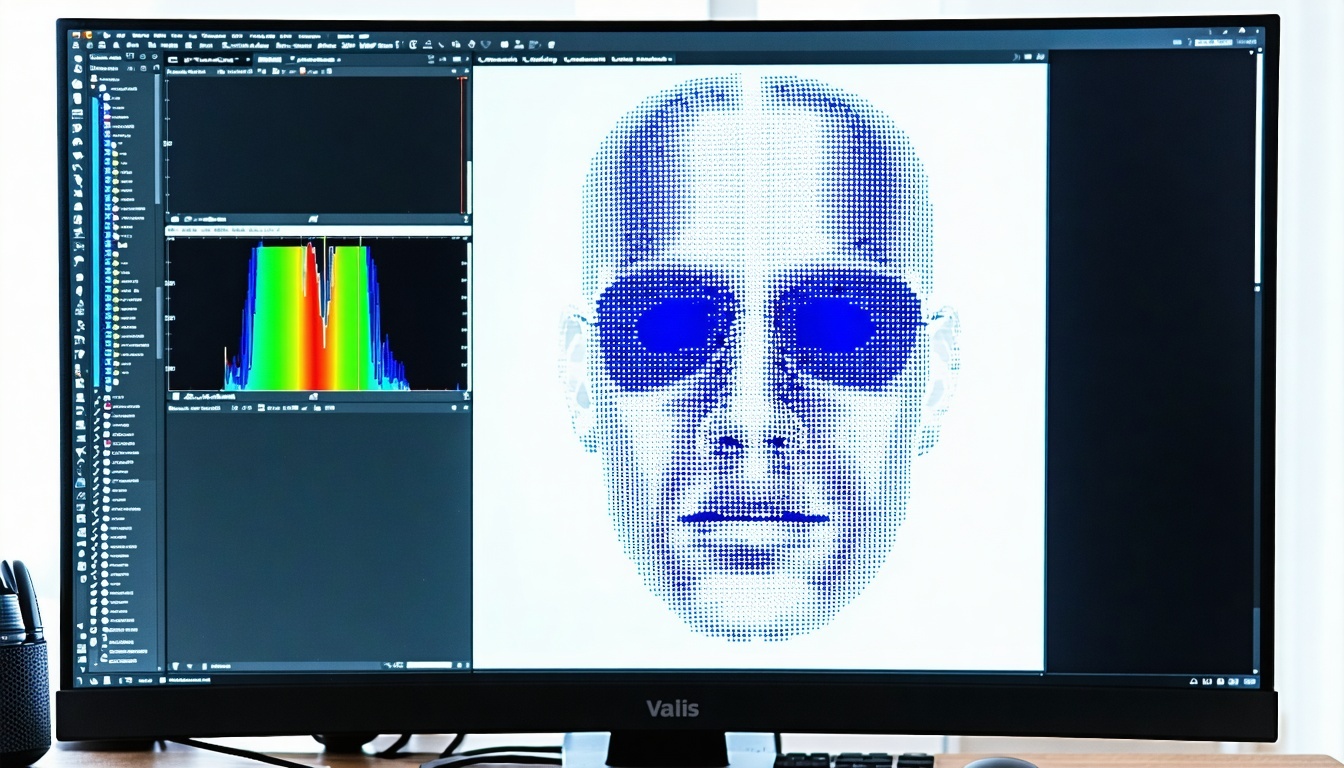 Digitale Spurenanalyse auf Computerbildschirm